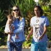 Exclusif - Gemma Ward, son compagnon David Letts et leur fille Naia à Sydney, le 10 décembre 2014.