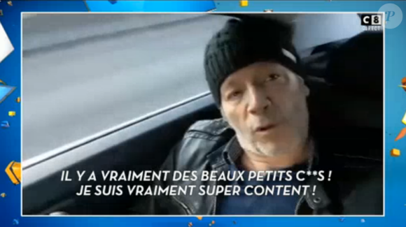 Le chroniqueur TV Jean-Michel Maire en route pour "Les Anges 9" de NRJ12, le 1 février 2017 dans "Touche pas à mon poste" (C8).