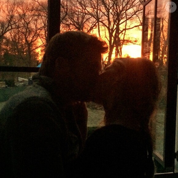 Tom Brady et Gisele Bündchen lors de la Saint-Valentin 2015, photo Instagram