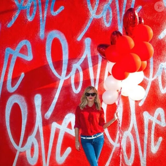 Reese Witherspoon lors de la Saint-Valentin 2015, photo Instagram
