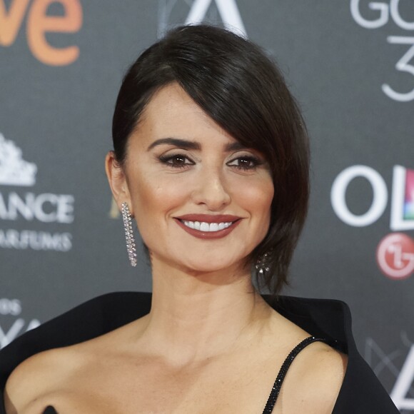 Penélope Cruz dans une robe Atelier Versace - Photocall lors de la 31ème cérémonie des Goya Awards à l'hôtel Marriott à Madrid, le 4 février 2017.