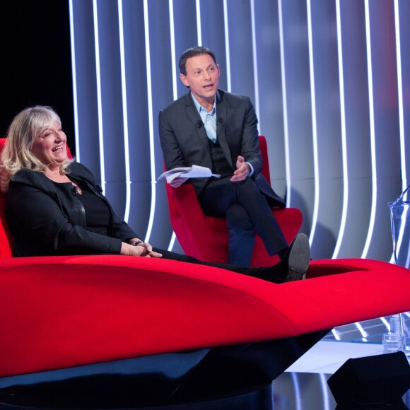 Exclusif - Enregistrement de l'émission "Le Divan" avec Charlotte de Turckheim en invitée et présentée par Marc-Olivier Fogiel. Le 13 janvier 2017. L'émission sera diffusée sur France 3 le 7 février © Cyril Moreau / Bestimage