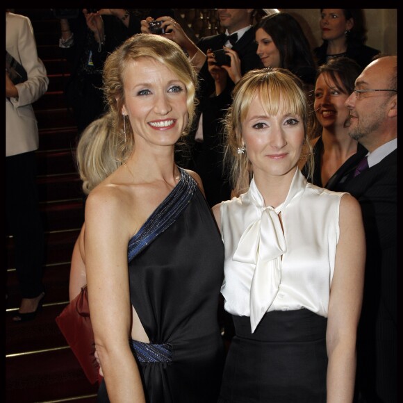 Alexandra Lamy et sa soeur Audrey Lamy aux César 2012.