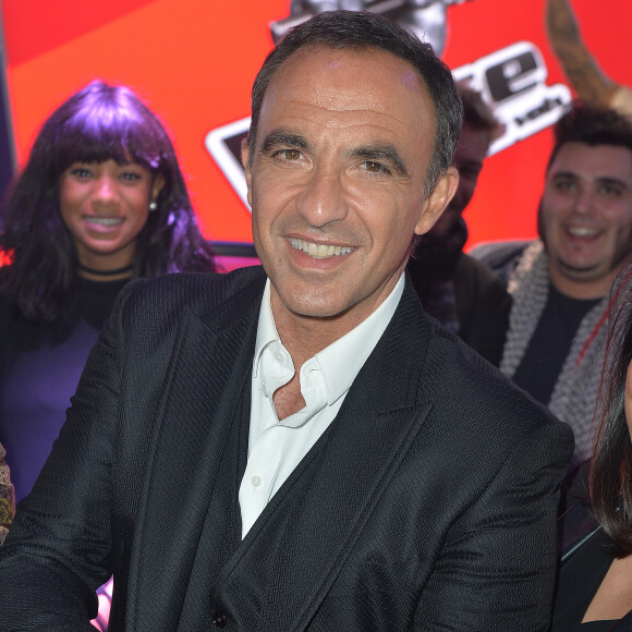 Nikos Aliagas lors de l'inauguration du tout nouvel espace dédié à l'émission de The Voice, la plus belle voix au musée Grévin à Paris, France, le 7 février 2017. © Veeren/Bestimage