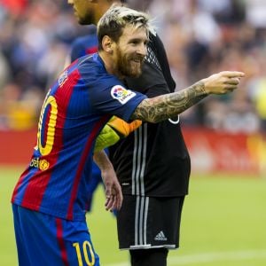 Lionel Messi - Football : Le FC Barcelone remporte la victoire contre Valence (2 a 3) à Valence le 22 octobre 2016.