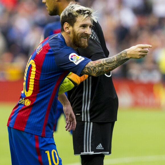 Lionel Messi - Football : Le FC Barcelone remporte la victoire contre Valence (2 a 3) à Valence le 22 octobre 2016.