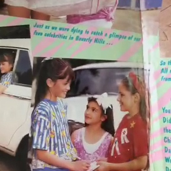 Kim Kardashian fait ses débuts dans la presse pour le magazine Barbie en 1988 - Photo publiée sur Snapchat le 8 février 2017