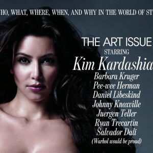 Kim Kardashian en couverture du magazine W en novembre 2014
