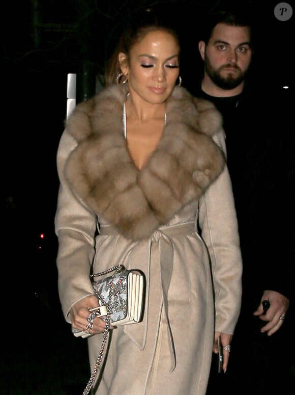 Jennifer Lopez arrive à un after après avoir passé la soirée au Neiman Marcus à West Hollywood, le 26 janvier 2017