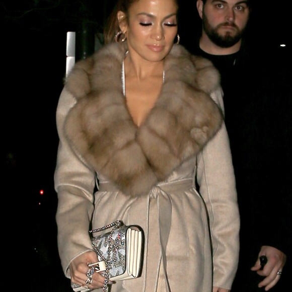 Jennifer Lopez arrive à un after après avoir passé la soirée au Neiman Marcus à West Hollywood, le 26 janvier 2017