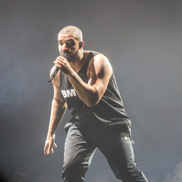 Le rappeur Drake en concert au London O2 Arena lors du 'Boy Meets World' world tour à Londres, le 5 février 2017 © Myles Wright via Zuma/Bestimage