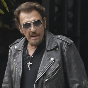 Exclusif - Johnny Hallyday - Johnny Hallyday quitte sa propriété de Pacific Palissades le 12 septembre 2016.