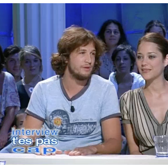 Guillaume Canet et Marion Cotillard dans "Tout le monde en parle", le 13 septembre 2003.