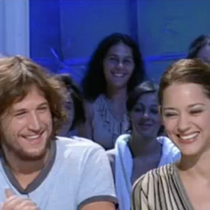 Guillaume Canet et Marion Cotillard dans "Tout le monde en parle", le 13 septembre 2003.