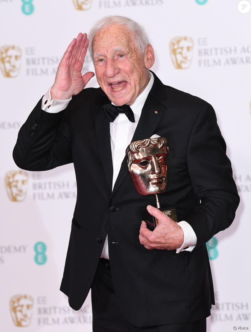 British Academy Film Award De La Meilleure Musique De Film Mel Brooks en press room lors des EE British Academy Film Awards au