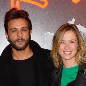 Maxim Nucci (Yodelice) et sa compagne Isabelle Ithurburu - Avant-première du film "Rock'n Roll" au Pathé Beaugrenelle à Paris le 13 février 2017. © Coadic Guirec / Bestimage