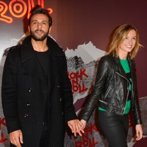 Maxim Nucci et Isabelle Ithurburu main dans la main - Avant-première du film "Rock'n Roll" au Pathé Beaugrenelle à Paris le 13 février 2017. © Coadic Guirec / Bestimage