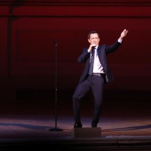 Exclusif : Gad Elmaleh lors de son spectacle Oh My Gad" au "Carnegie Hall" à New York, le 11 février 2017.