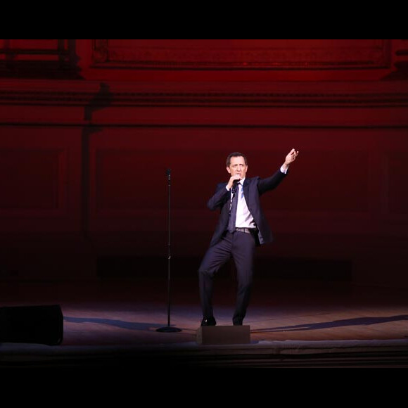Exclusif : Gad Elmaleh lors de son spectacle Oh My Gad" au "Carnegie Hall" à New York, le 11 février 2017.