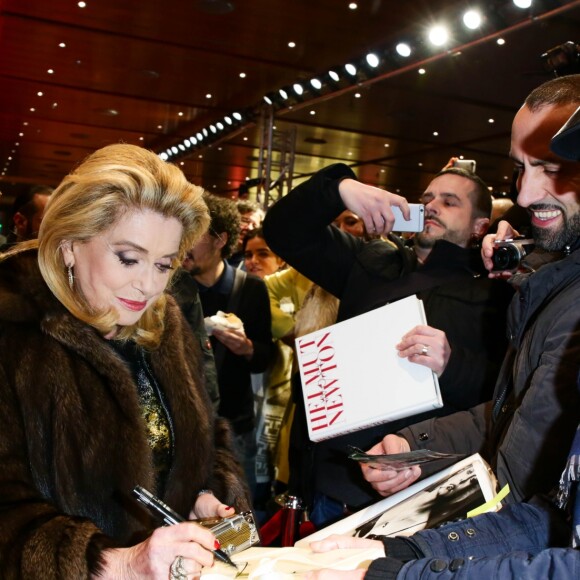 Catherine Deneuve à la première de ‘Sage Femme' lors du 67e Festival international du Film Berlinale à Berlin en Allemagne, le 14 février 2017