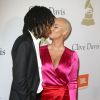 Wiz Khalifa et son ex-femme Amber Rose au gala Pre-Grammy à l'hôtel The Beverly Hilton à Beverly Hills, le 11 février 2017