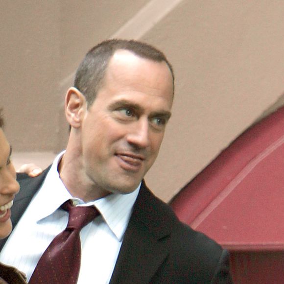 Mariska Hargitay et Chris Meloni sur le tournage de "New York Unité Spéciale", à New York, le 27 octobre 2008.