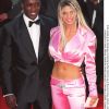 Dwight Yorke et Katie Price, sa compagne de l'époque, en 2001 à Monaco pour les Laureus World Sport Awards.
