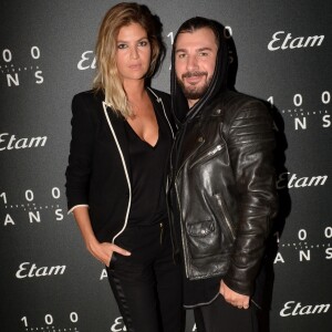 Michaël Youn et sa compagne Isabelle Funaro - Photocall - 9ème édition du "Etam Live Show" (Etam Lingerie) lors de la fashion week à Paris, le 27 septembre 2016. La marque Etam fête ses 100 ans en 2016.