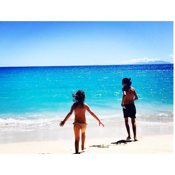 Michaël Youn a publié une photo de sa fille Seven sur sa page Instagram le 16 février 2017.