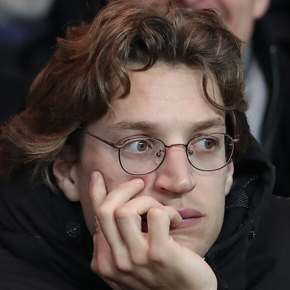 Jean Sarkozy dans les tribunes lors du match de Ligue 1 Paris Saint-Germain - Toulouse FC au parc des Princes à Paris, France, le 19 février 2017. Le PSG fait match nul 0-0 contre le TFC. © Cyril Moreau/Bestimage