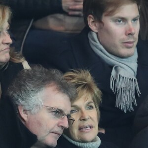 Véronique Jannot dans les tribunes lors du match de Ligue 1 Paris Saint-Germain - Toulouse FC au parc des Princes à Paris, France, le 19 février 2017. Le PSG fait match nul 0-0 contre le TFC. © Cyril Moreau/Bestimage