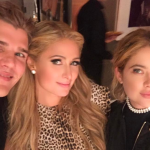 Paris Hilton a fêté ses 36 ans avec son chéri Chris Zylka et sa copine Ashley Benson - Photo publiée sur Instagram le 17 février 2017