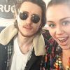 Miley Cyrus passe le week-end en famille à Nashville. Elle pose avec son frère Braison - Photo publiée sur Instagram le 18 février 2017