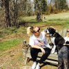 Miley Cyrus passe le week-end en famille à Nashville. Elle pose avec sa mère Tish - Photo publiée sur Instagram le 18 février 2017