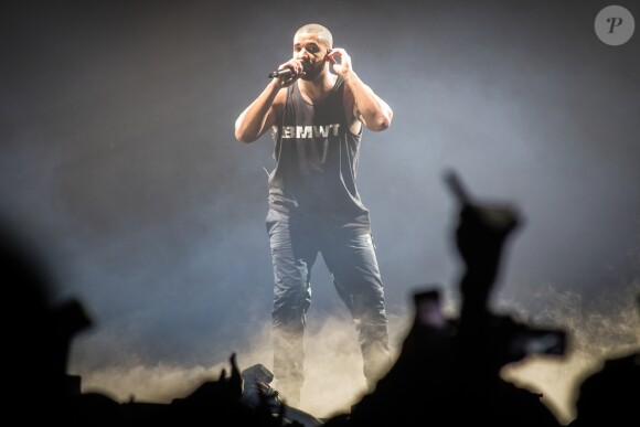 Le rappeur Drake en concert au London O2 Arena lors du 'Boy Meets World' world tour à Londres, le 5 février 2017 © Myles Wright via Zuma/Bestimage
