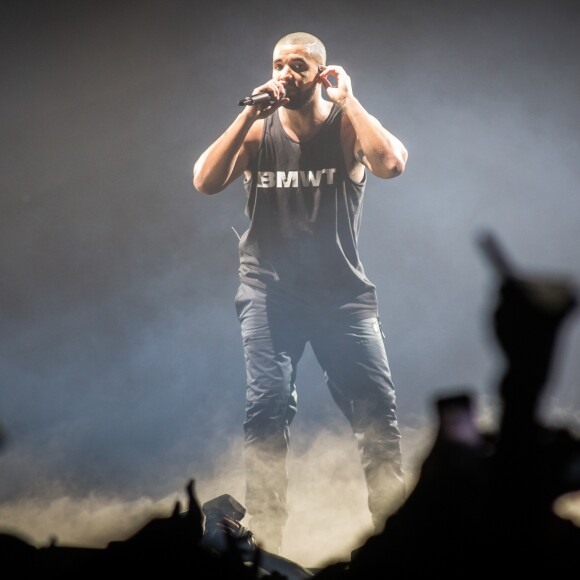 Le rappeur Drake en concert au London O2 Arena lors du 'Boy Meets World' world tour à Londres, le 5 février 2017 © Myles Wright via Zuma/Bestimage