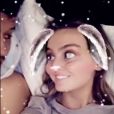 Perrie Edwards au lit avec son amoureux - Image extraite d'une vidéo publiée sur Snapchat le 20 février 2017