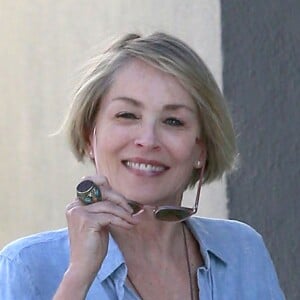 Sharon Stone est allée déjeuner au restaurant The Grill à Beverly Hills, le 30 janvier 2017
