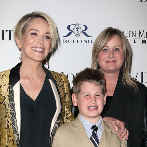 Sharon Stone avec son fils Laird Stone et sa soeur Kelly Stone - Sharon Stone assiste à la première de ''Mothers And Daughters'' à Los Angeles le 28 avril 2016