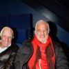 Exclusif - Charles Gérard et Jean-Paul Belmondo au concert de Charles Aznavour au Palais des Sports à Paris, le 21 décembre 2016. © Guirec Coadic/Bestimage