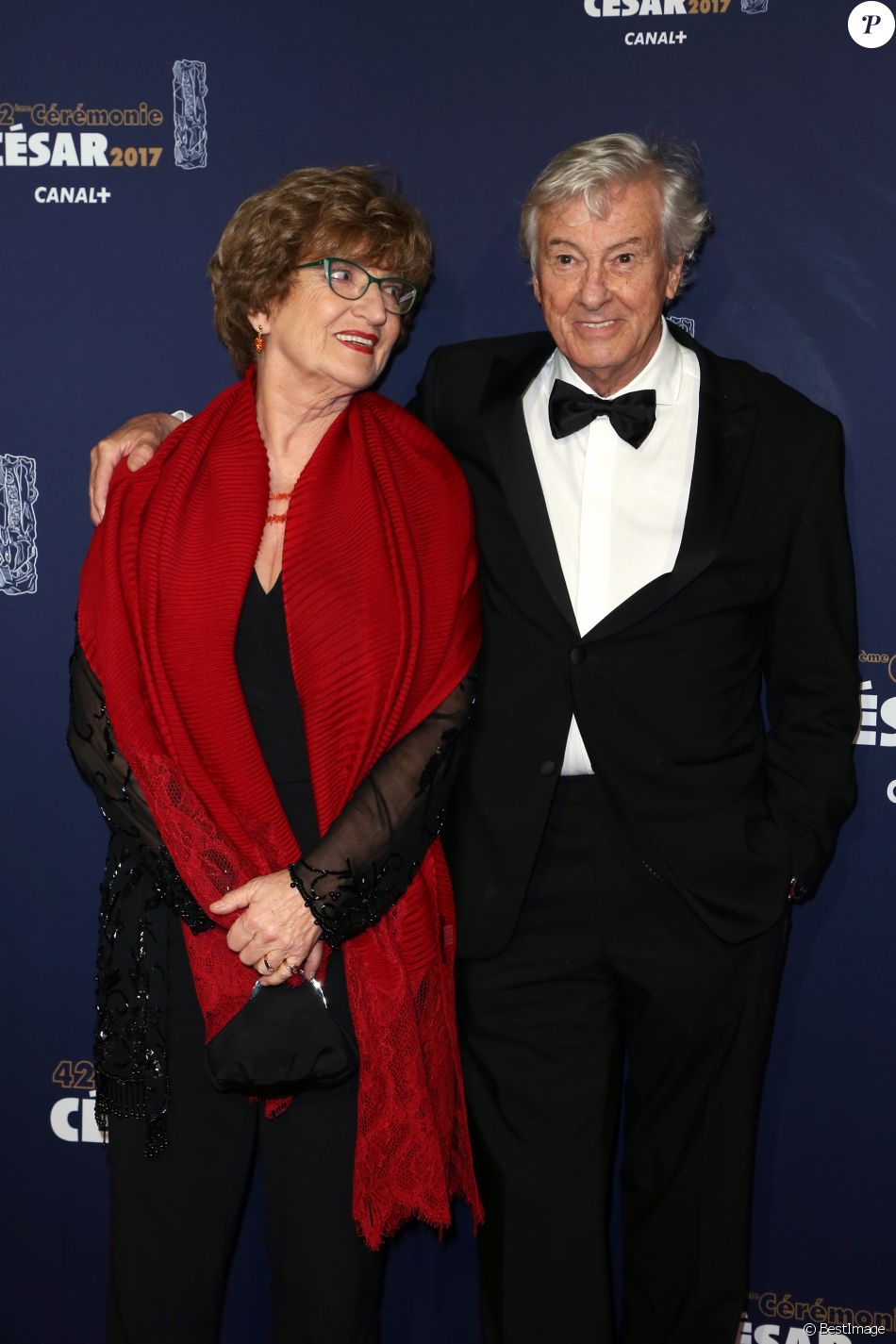 Paul Verhoeven (réalisateur du film Elle) et sa femme Martine Verhoeven Photocall de la 42ème
