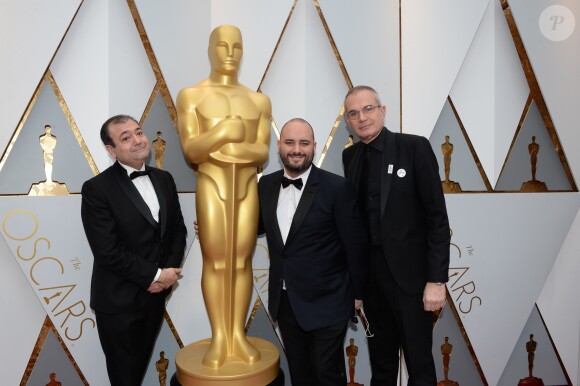 Laurent Weil, Jérôme Commandeur et Didier Allouch aux Oscars 2017.