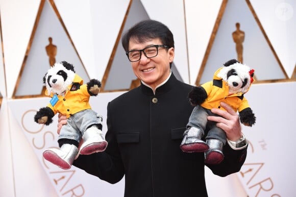 Jackie Chan lors de la cérémonie des Oscars au Dolby Theater, Los Angeles, le 26 février 2017.