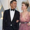 Scarlett Johansson et son agent Joe Machota à la 89e cérémonie des Oscars au Hollywood & Highland Center à Hollywood, le 26 février 2017