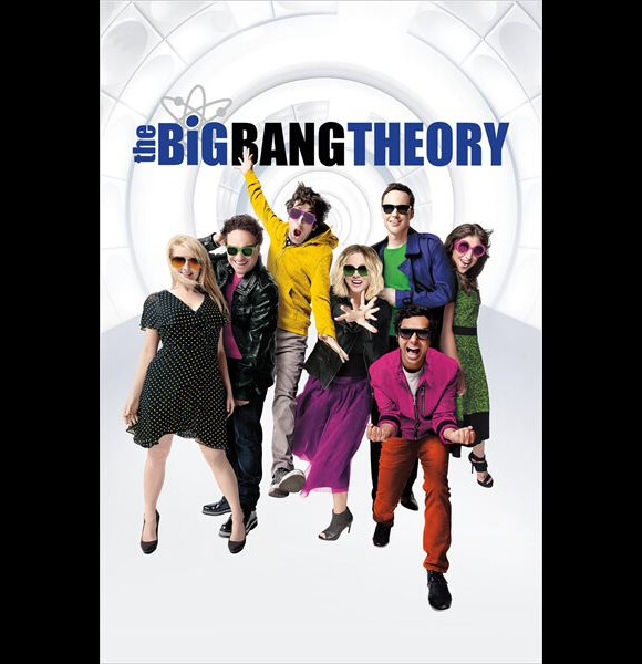 Le casting de la saison 10 de The Big Bang Theory pose pour une affiche promo.