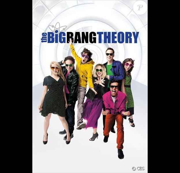 Le casting de la saison 10 de The Big Bang Theory pose pour une affiche promo.