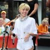 Miley Cyrus s'est produite sur le plateau de l'emission TV "Today" au Rockfeller Center a New York. Le 7 octobre 2013