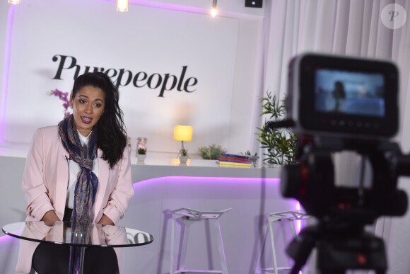 Exclusif - Rendez-vous avec Ayem Nour dans les locaux de Webedia pour une interview pour Purepeople.com. Levallois-Perret le 27 février 2017. © Giancarlo Gorassini/Bestimage