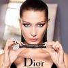 Bella Hadid pose pour la nouvelle campagne publicitaire Dior Makeup. New York, le 2 mars 2017.