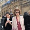 Valeria Golino arrivant au défilé de mode "Valentino", collection prêt-à-porter Automne-Hiver 2017-2018 à l'hôtel Salomon de Rothschild à Paris, le 5 Mars 2017.© CVS/Veeren/Bestimage